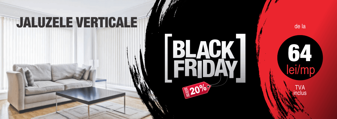 black friday jaluzele verticale